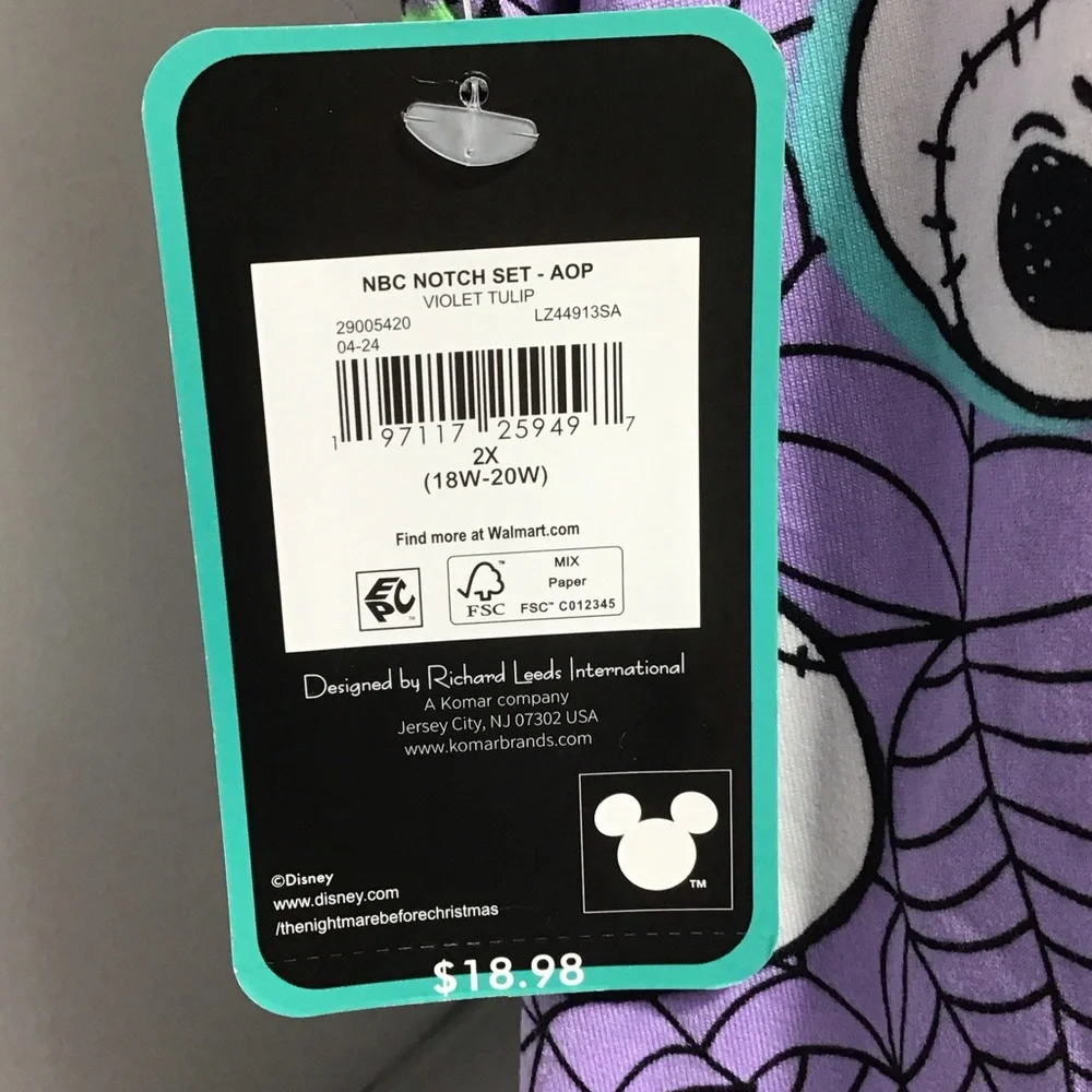 Disney Mismatched Pajama Sleepwear Women set - Picture 9 of 9